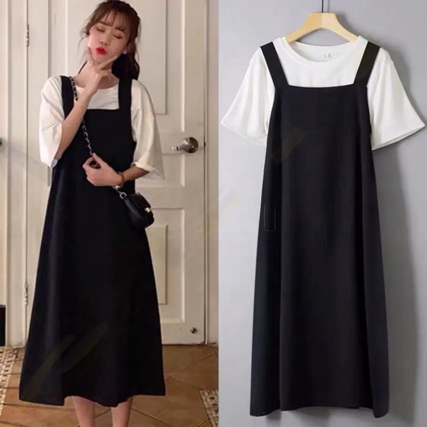 [MIỄN PHÍ GIAO HÀNG] Sét váy yếm, Áo thun nam nữ, from rộng mặc thoải mái, Sét bộ mặc ở nhà và mặc đi chơi  -MINH VÂN FASHION