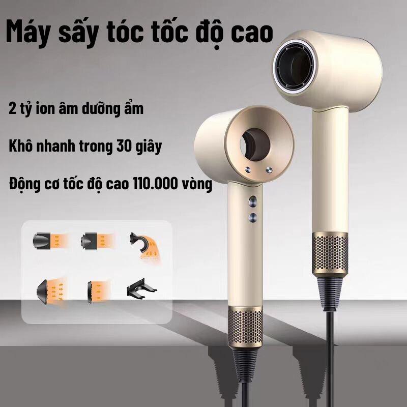 Máy Sấy Tóc Cao Cấp ION Âm 2 Chiều Nóng Lạnh Công Suất 2200W, Chăm Sóc Tóc, Bảo Hành 12 Tháng,Chống Gãy Rụng Tóc công suất gió lớn Women Nữ nhiều màu giảm rối  congsuat  super sonic hằng vn đạo diễn: white tocsalon máy xay toc máy  sấy máy  sấy máy  sấy
