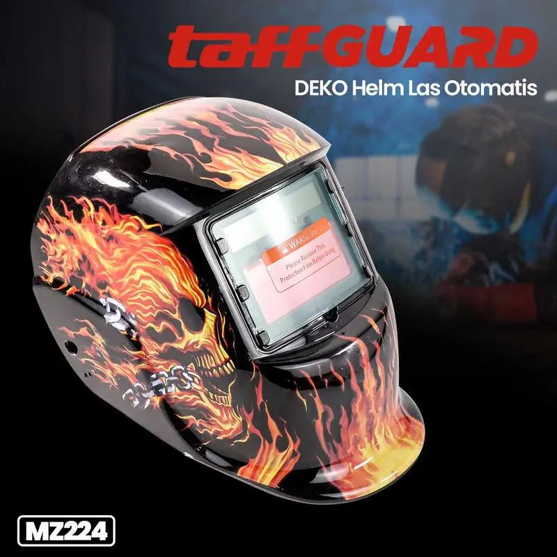 Taffware DEKO Helm Las Otomatis Auto Darkening Welding Helmet - MZ224 5