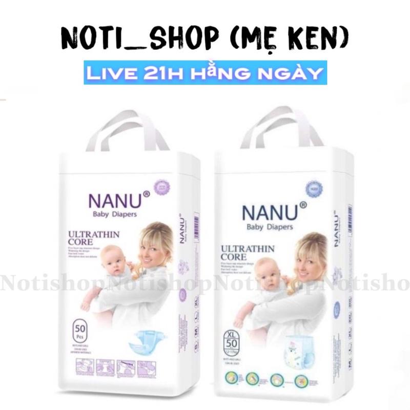 [HCM] Bỉm Tã Dán Quần Cao Cấp NANU mẫu form suông cũ (50miếng) cho bé tả  con tả  con hankkumi Cao Su Kem Gối Ngủ Nhộng Chũn oanh cho bé đùi ếch tả  baby babycare tả  your bebe 150