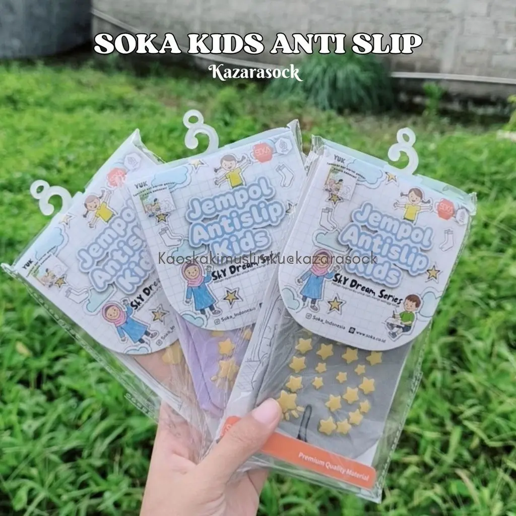 (KZR) Kaos Kaki Anak Soka Kids Jempol Anti Slip Premium Unisex