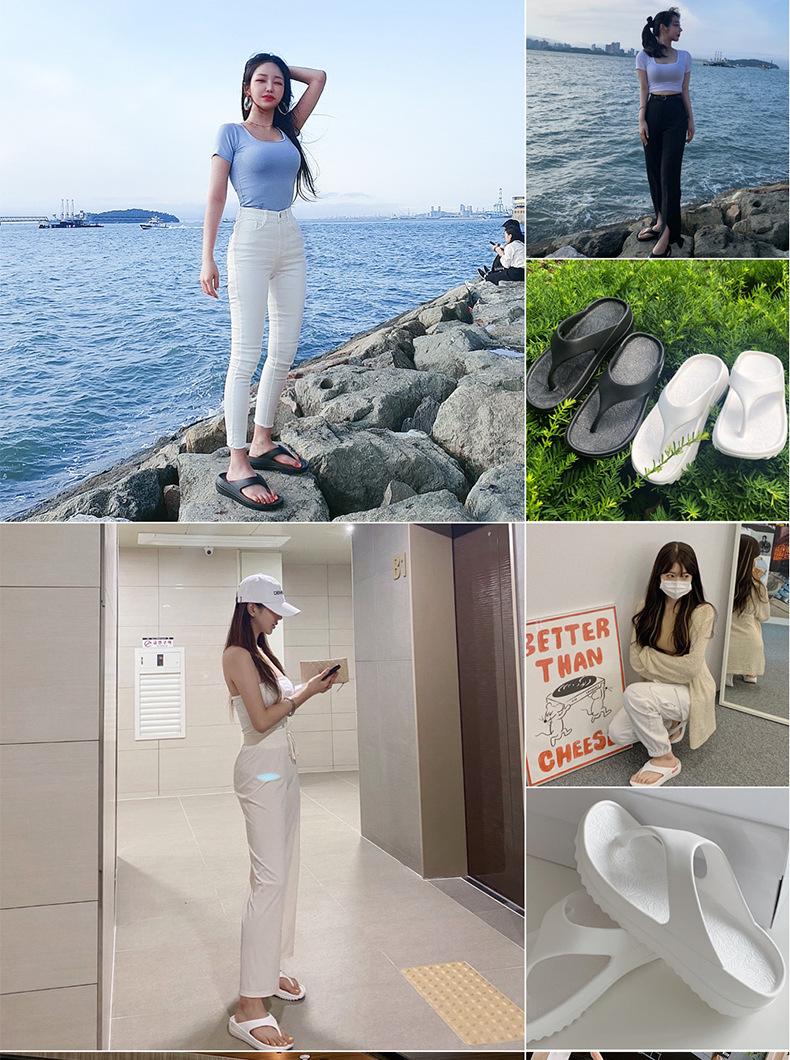 Product Introduction of 4cm Summer Platform Slippers Women's Fashionable Outdoor Wear Drooping Sandals Couple Flip-Flops Beach Flip-Flops 7