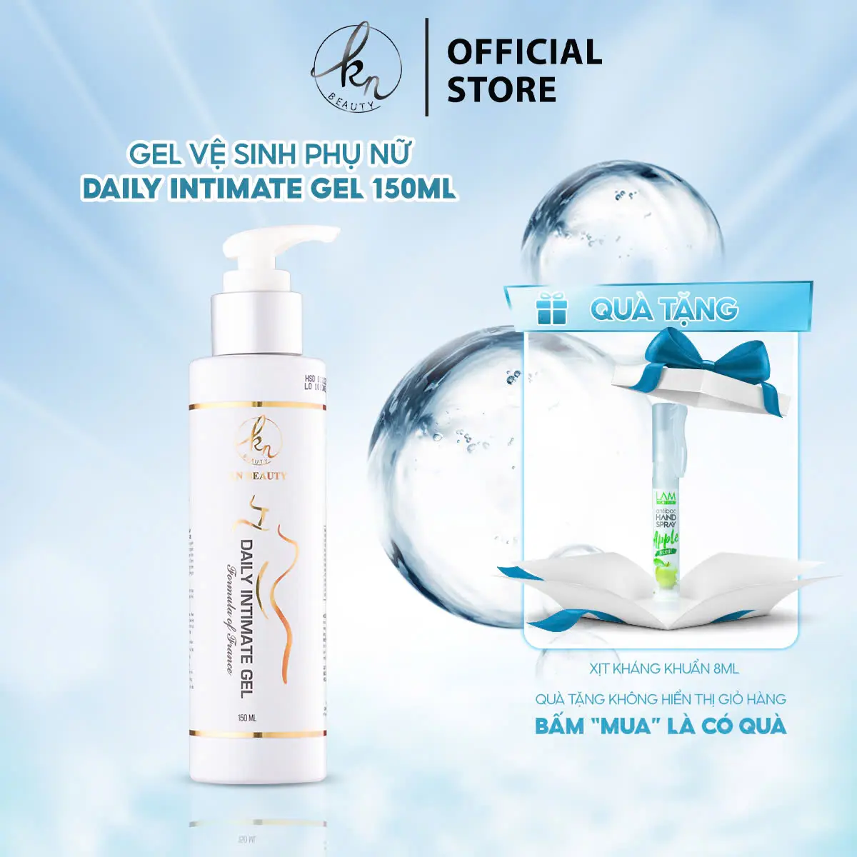 Gel Vệ Sinh Phụ Nữ KN Beauty Daily Intimate Gel 150ML - Chăm Sóc Vùng V Nhẹ Nhàng - Women