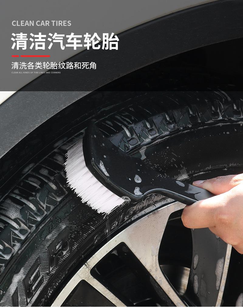 Product Introduction of Tire Steel Ring Brush Arc Cleaning Brush Tire Hub Brush Cleaning Tool Special for Car Tire Brush 5