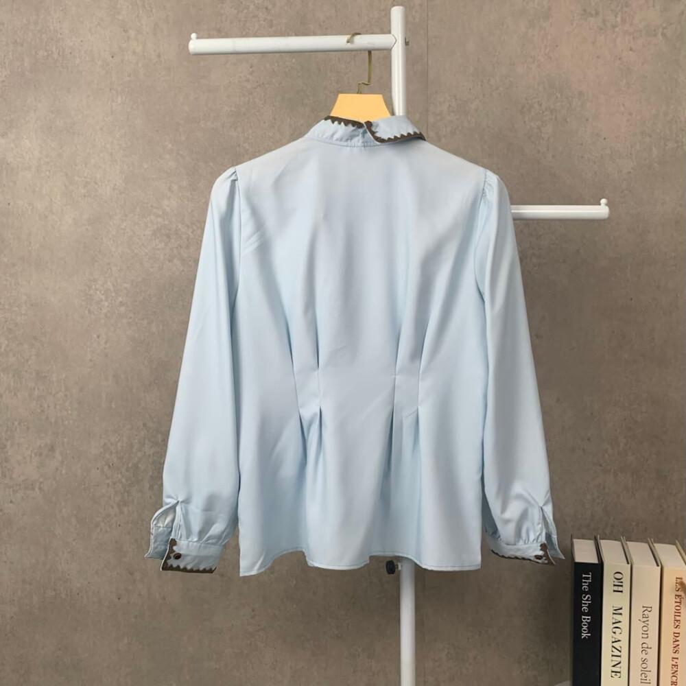 FADFAD Atasan kemeja Bermotif Lengan Panjang Gaya Kasual