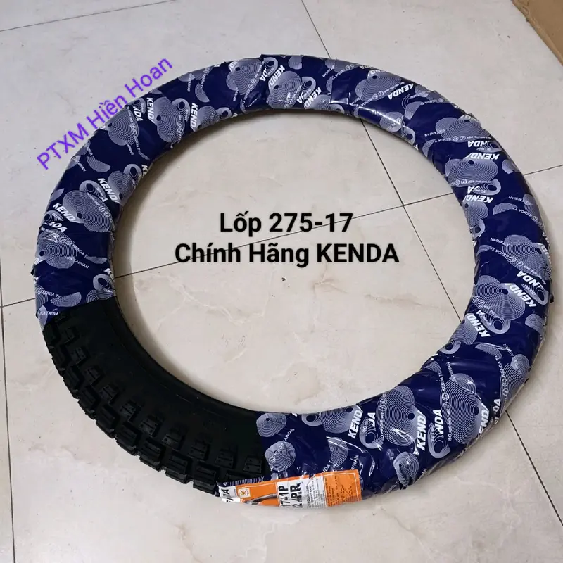 Lốp Chân Chó (Vỏ Leo Núi) Hiệu KENDA Đài Loan 250-17 (43P), 275-17 (41P) Lắp Xe Dream, Wave, Future, Sirius, Jupiter. Phụ Tùng, Phụ Kiện. Lốp gai địa hình 3