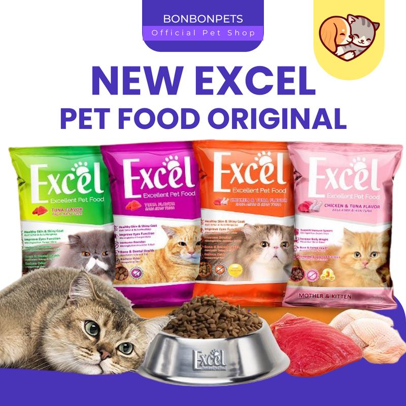 Excel Cat Makanan Kucing Kering 500gr Kitten Adult Excel Food Dry ...