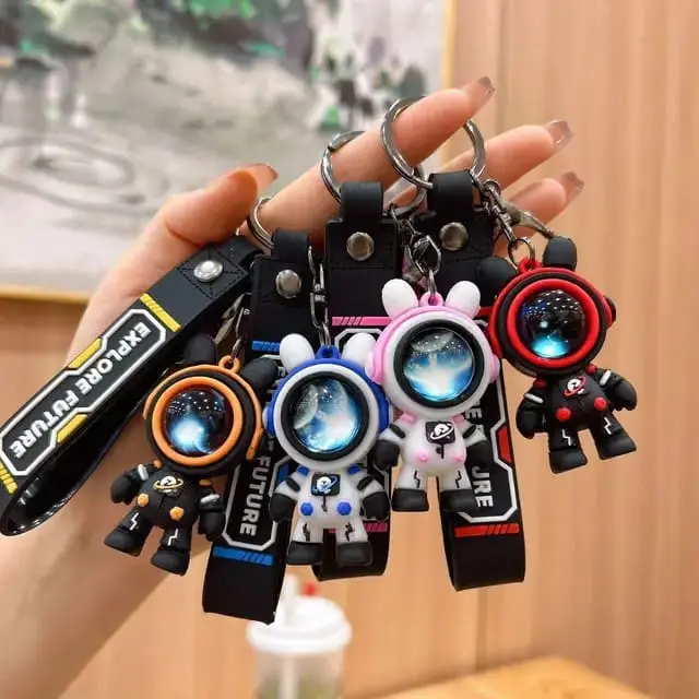 Gantungan Kunci Tas Motor Mobil Karakter Astronot Lucu Keychain Serbaguna / Gantungan Kunci Anak Lucu dan Unik / Aksesoris Gantungan Kunci