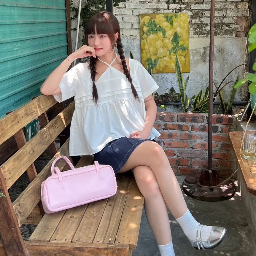 Moden - Áo cổ yếm babydoll Amber
