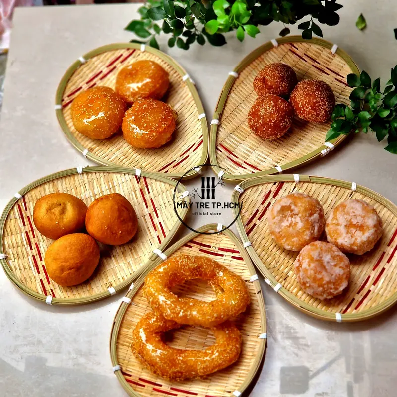 Mẹt tre thủ công đa dạng mẫu mã, mẹt trang trí chụp hình, mẹt đựng hoa quả bánh kẹo 1
