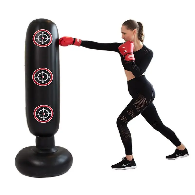 Inflatable Punching Bag, 1 Count Modern Simple Durable Inflatable Free-standing Punching Bag, Boxing Kicking Sandbag, Fitness Equipment for Home Gym Use 5