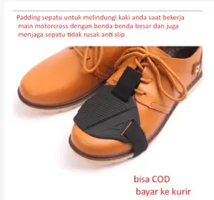 Padding sepatu untuk melindungi kaki anda saat bekerja atau main motorcross dengan benda benda besar dan juga menjaga sepatu tidak rusak anti slip