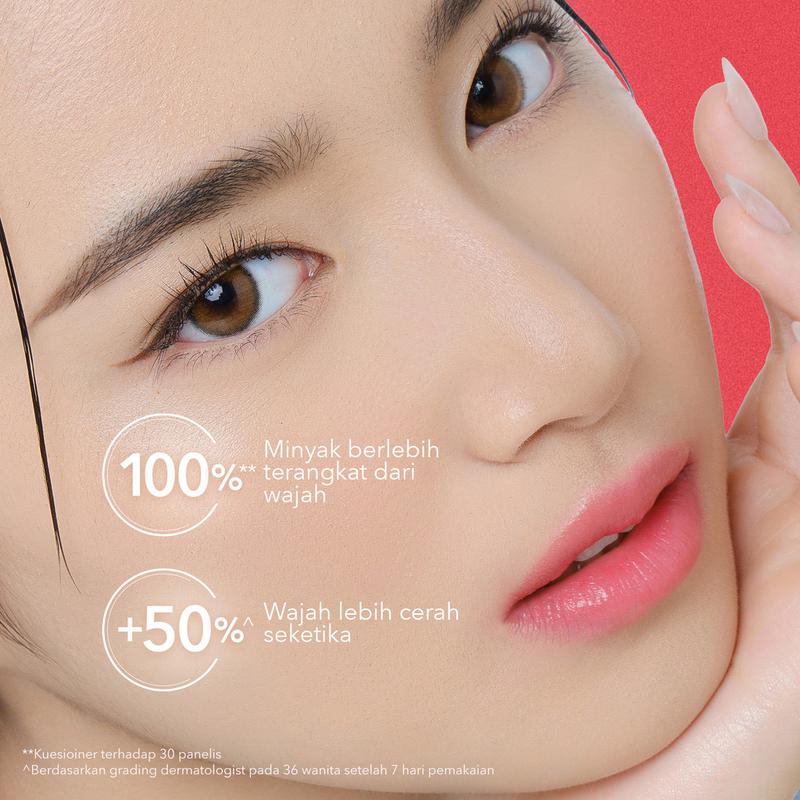 OMG Oh My Glow Bright Booster Face Wash 50ml & 100ml - Untuk Semua Jenis Kulit - Membersihkan Hingga ke Pori Tanpa Membuat Kulit Kering, Mencerahkan, Menjaga Skin Barrier - Micellar Powered Technology - Mengandung Niacinamide + Peptide 4