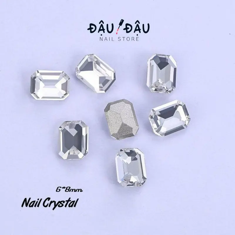 Lẻ 01 viên đá giả úc K9 Pha lê đủ hình đính móng - Phụ kiện làm nail   - Đậu Đậu Nail Store 7