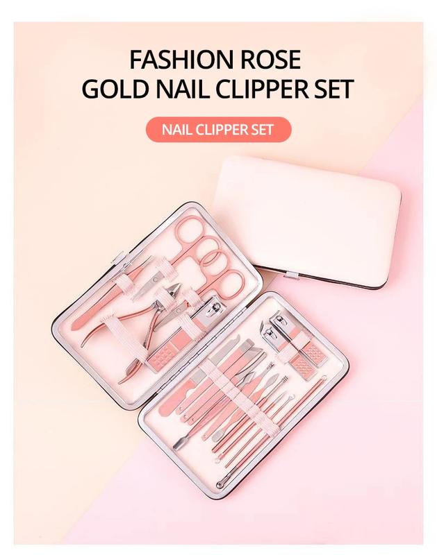 Product Introduction of Professional Scissors Nail Clippers Set Ear Spoon Dead Skin Pliers Nail Cutting Pliers Pedicure Knife Nail Groove Trimmers 21