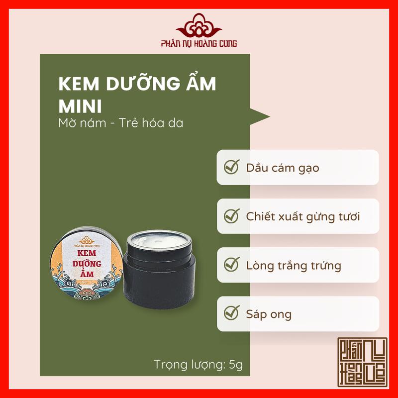 Kem Dưỡng Ẩm Mini Size 5g - Phấn Nụ Hoàng Cung Cosmetic Skincare Làm Đẹp Da Nữ Dưỡng Ẩm Da Women Chăm Sóc Da