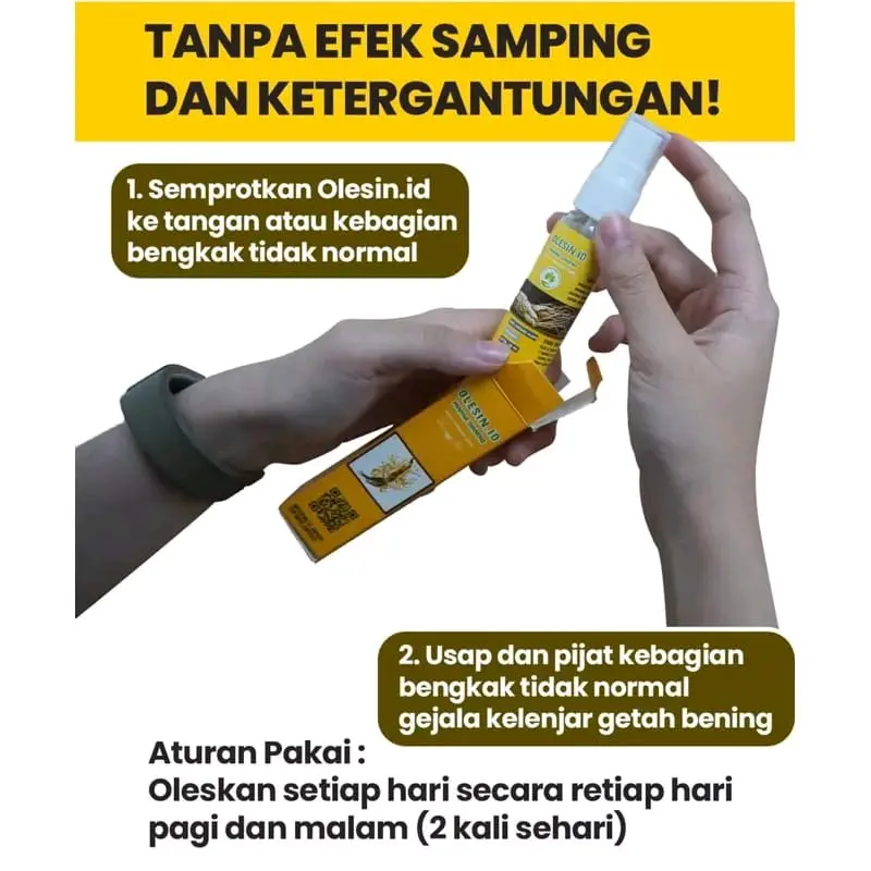 OLESIN.ID ORIGINAL | Minyak Ginseng Obat Oles Benjolan dan Kelenjar | Isi 30ML 3