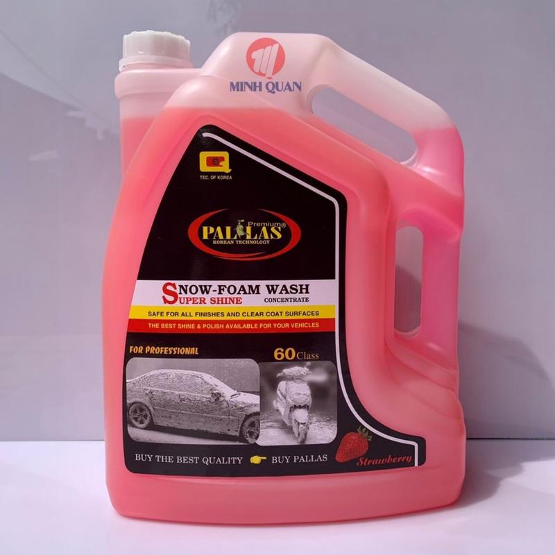  Nước Rửa Xe Bọt Tuyết Siêu Bóng Pallas 60 - 6 Lít Dung Dịch Rửa Xe Ô Tô Xe Máy Siêu Sạch ruax  ekhong 