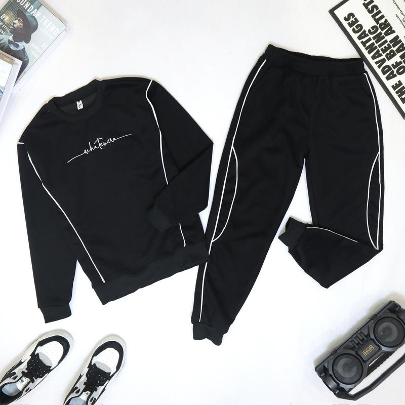  Bộ quần áo nam chất liệu nỉ hai da dày dặn mềm không sù thêu CHỮ KÍ  sang trọng trẻ trung QQC 