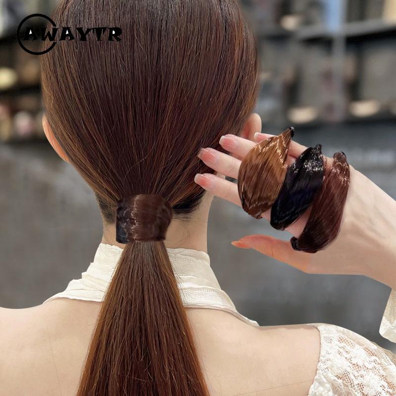 Ikatan Rambut Rambut Palsu Halimunan, Baru, Fesyen Ringkas, Tali ...