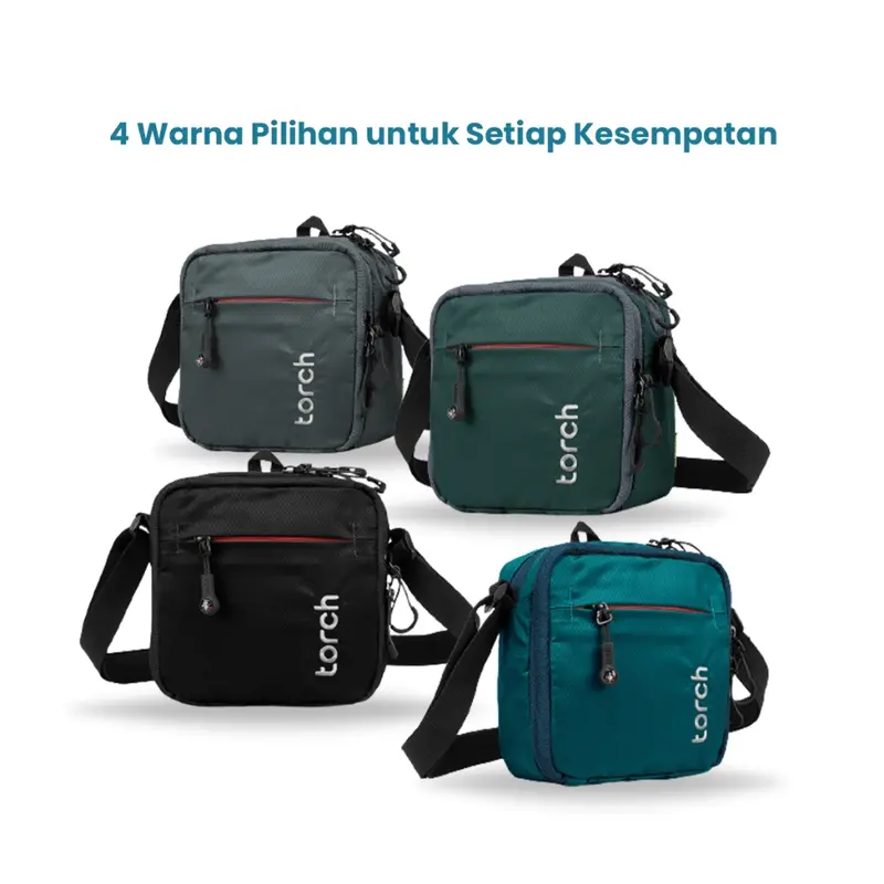 TORCH Shibata 2 Liter Tas Selempang Bahu Pria Wanita Unisex Ringan Anti Air - Sling Bag Travel Pouch Waterproof 5