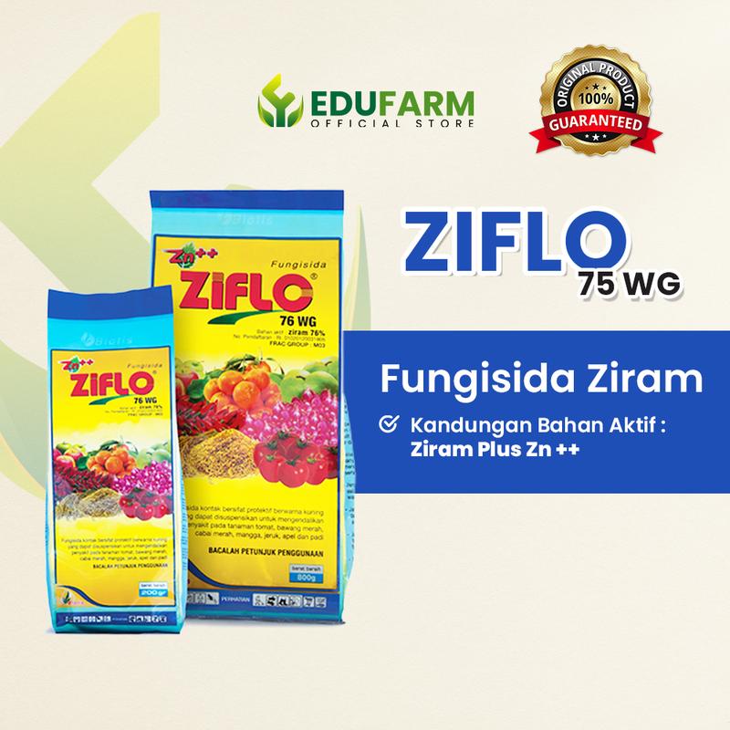 ZIFLO 76 WG - Fungisida Ziram Plus Zink ++ Pengendali Penyakit Tanaman 0