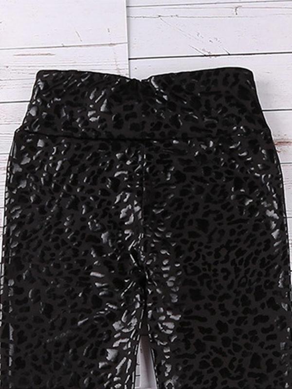 Women's Leopard Print High Waist Leggings, Fashion Casual Stretchy Skinny Pants, Women Bottoms for Summer Spring Fall 5