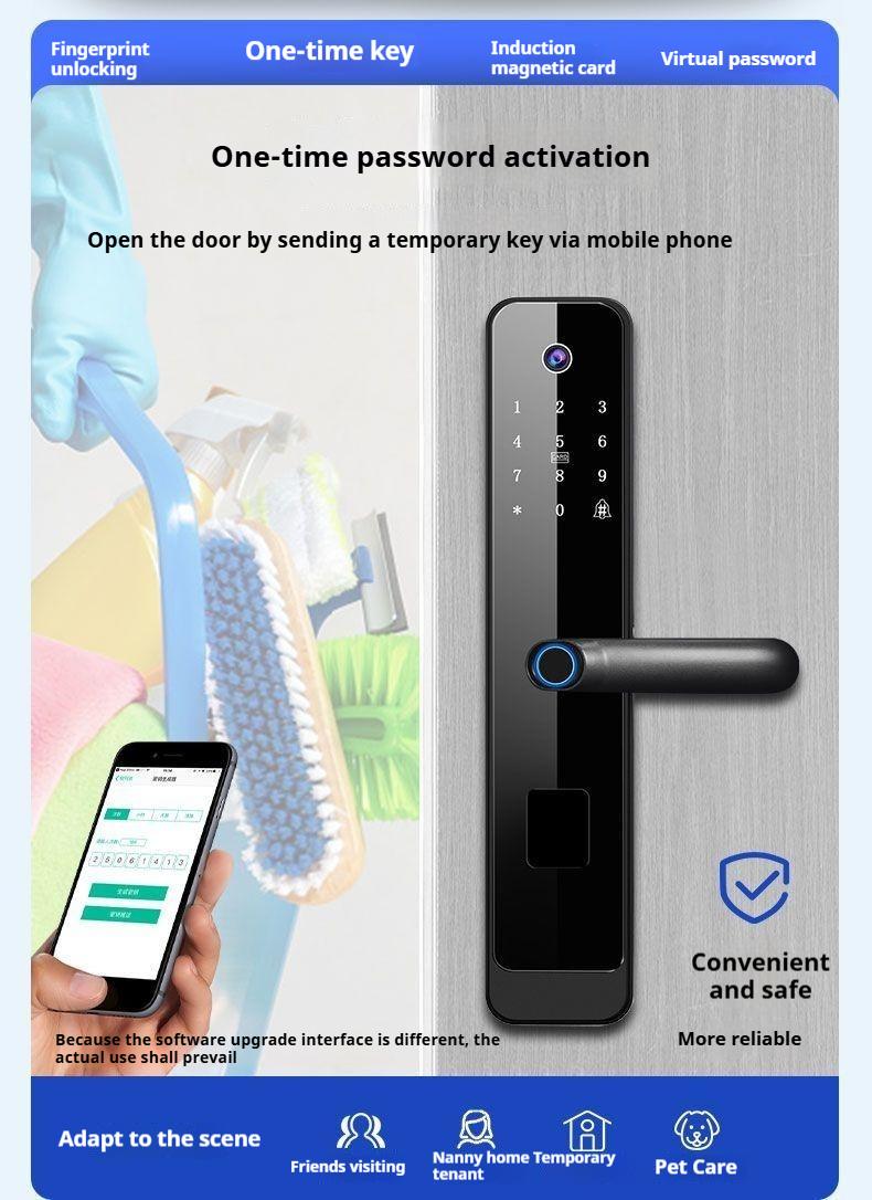 Product Introduction of Fingerprint Lock Home Password Lock Smart Door Lock Anti-theft Door Entry Electronic Lock Smart Fingerprint Lock 14