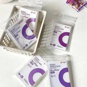 Fundas para tarjetas transparentes (50 piezas/set), fundas protectoras para fotos de 3 pulgadas, protector de fotos para álbum, suministros de encuadernación para el hogar, la oficina y la escuela