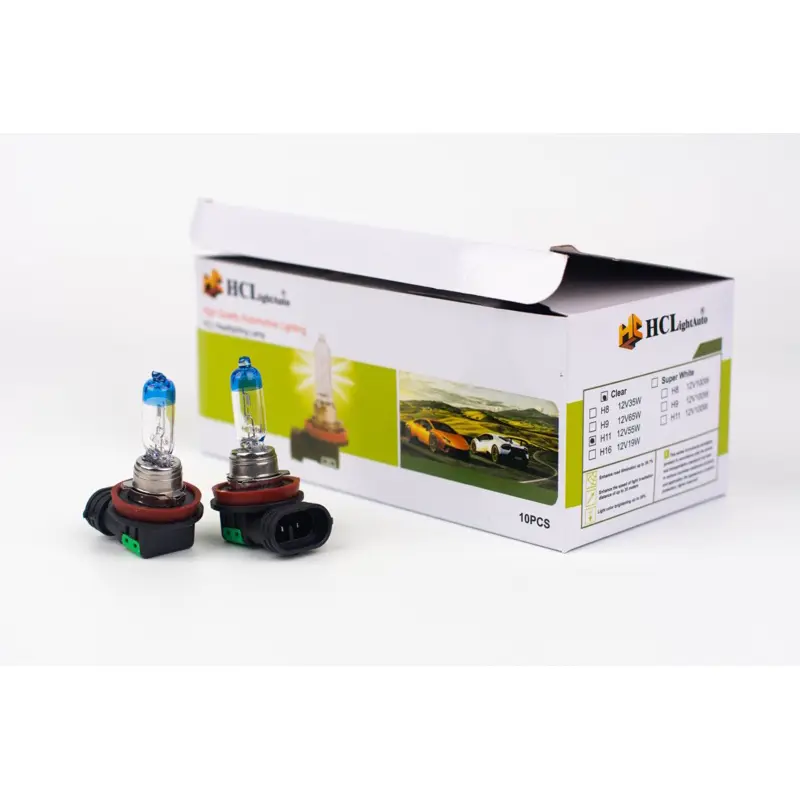 Bóng đèn pha ô tô H11 đầu xanh. Bóng H11 12v 24v