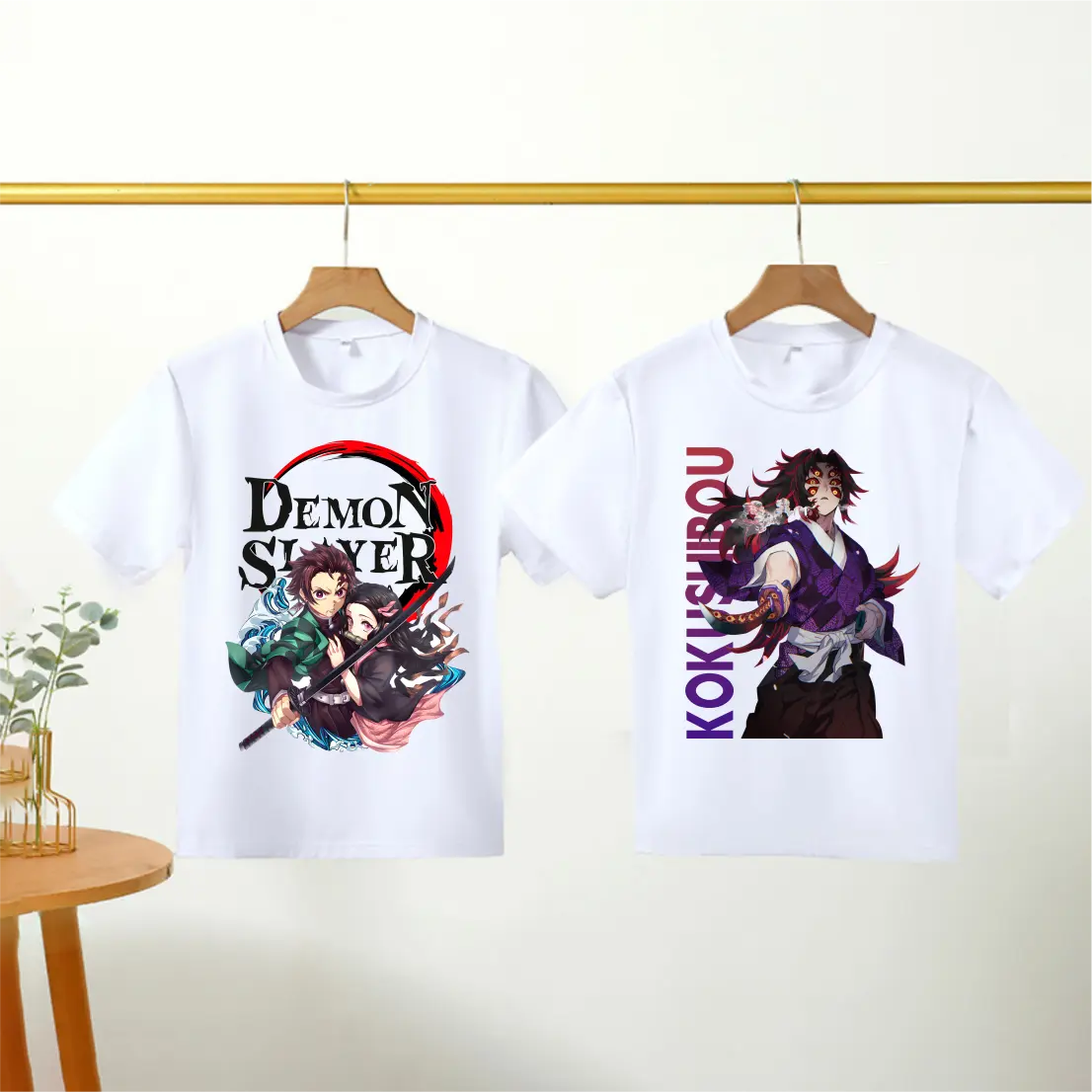 Áo Thun In hình DEMON SLAYER  đủ size cho bé