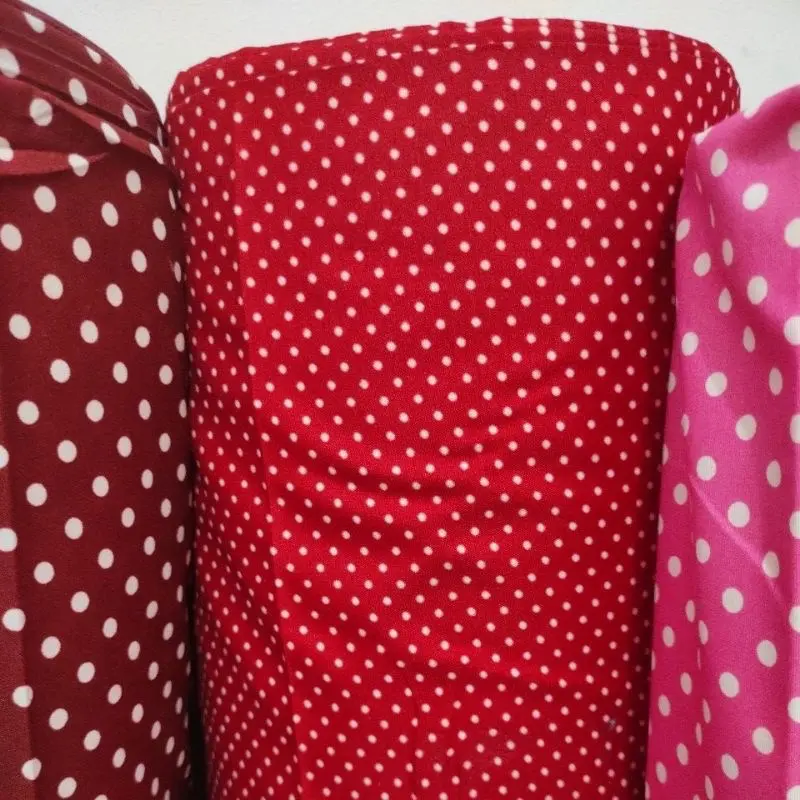 Bahan Sprei Mikrotex Polimikro motif polkadot Bantal Kain Guling 4