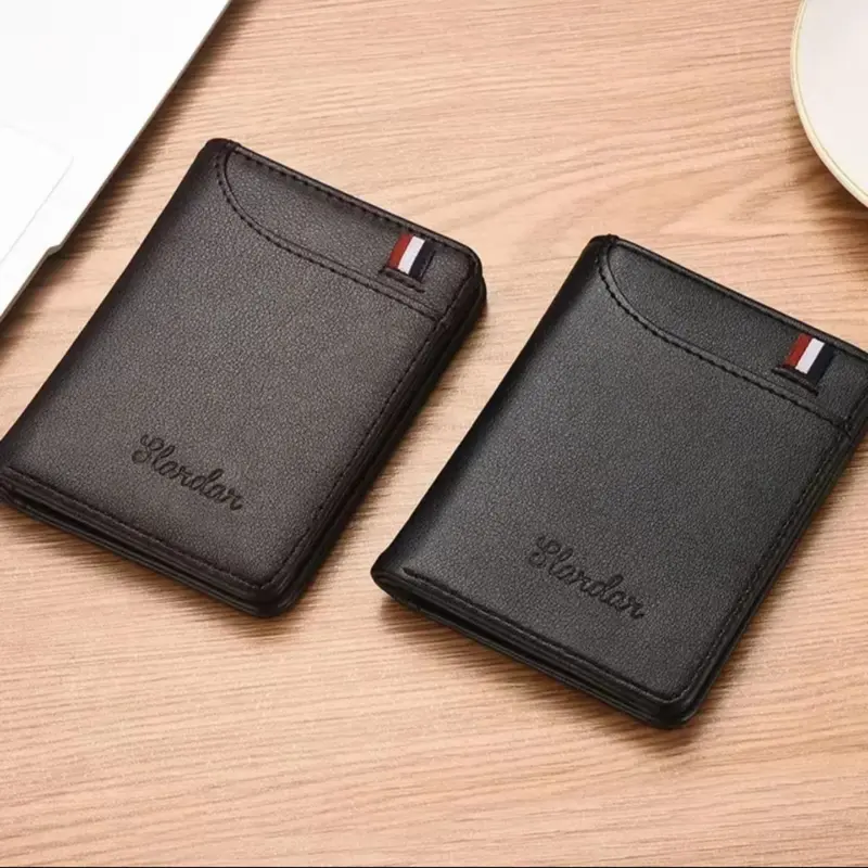 Ví da nam nhỏ gọn, thời trang , siêu mỏng, form chữ nhật đứng Wallet Hình Chữ Nhật 5