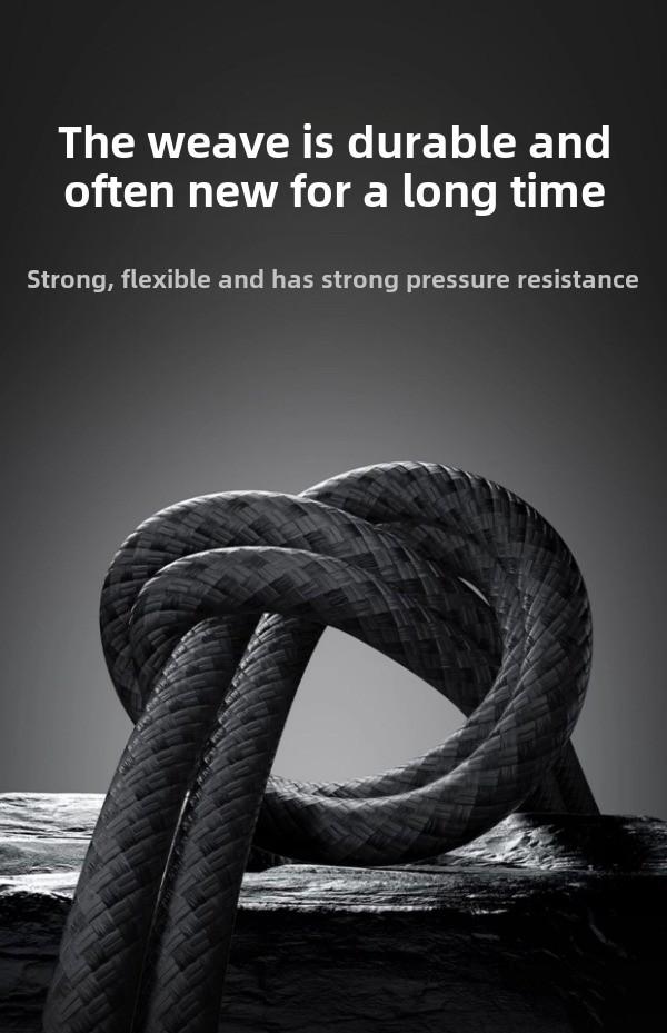 Product Introduction of Extended 3m 6A super fast charging 120W data cable Flash charging braided Compatible with Honor/Huawei/nfinix/Oppo/Oneplu/Realme/Redmi/Samsung, USB to Type-C charging cable Cross border 5