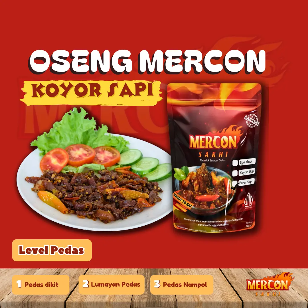 Oseng Mercon Murah Bergaransi !!! Spesial Koyor dan Tetelan