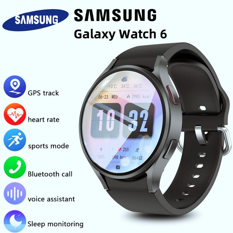  Mới cho Samsung Galaxy Watch 6 Đồng hồ thông minh cổ điển Đồng hồ thông minh thể thao nam Cuộc gọi NFC HD AMOLED Cuộc gọi thoại Đo cơ thể Chất béo   Huyết áp oxy Nhịp tim Cặp đôi Unisex Đồng hồ cha mẹ-con 