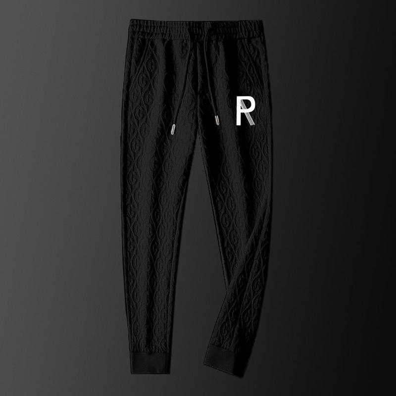 Casual Men's Suit Autumn Winter Jacket Men's Light Luxury Printed Ins Fashion Sports Pants Two-piece Set Trendy Parent 5