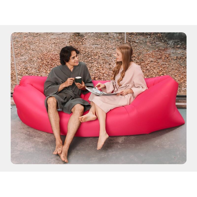 Product Introduction of Pillow style outdoor portable lazy air sofa, foldable inflatable bed, sleeping bag 6