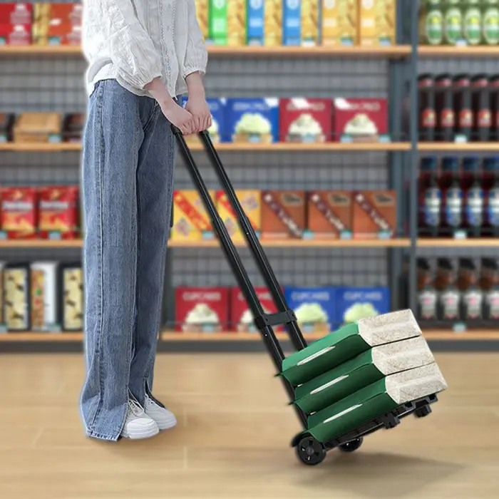 Trolley Mini Galon Koper Lipat Portable Luggage Cart 23x32cm 40kg Besi Troli
