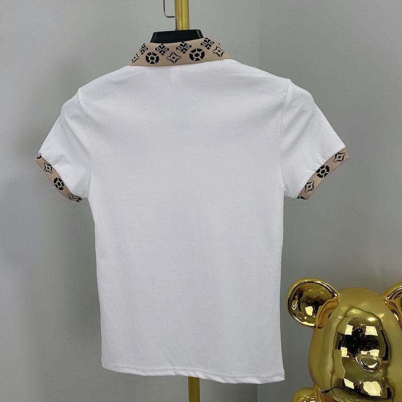 Product Introduction of Áo Polo Thêu, Nhẹ, Dành Cho Nam Giới, Dáng Ôm, Áo ngắn Tay Áo, Cá Tính Hợp Xu hướng In Cổ Áo, Nối, Khối Màu Mùa Hè, Cổ Áo bẻ xuống, Áo Phông 3