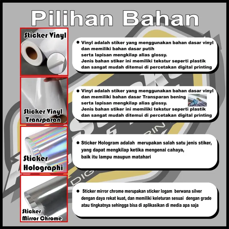 Sticker DISTRO set 07 (1 lembar isi 11 pcs) sudah dipotong - Sticker Pack Variasi List Sticker Pack DISTRO set 07  Design IP Sticker 2