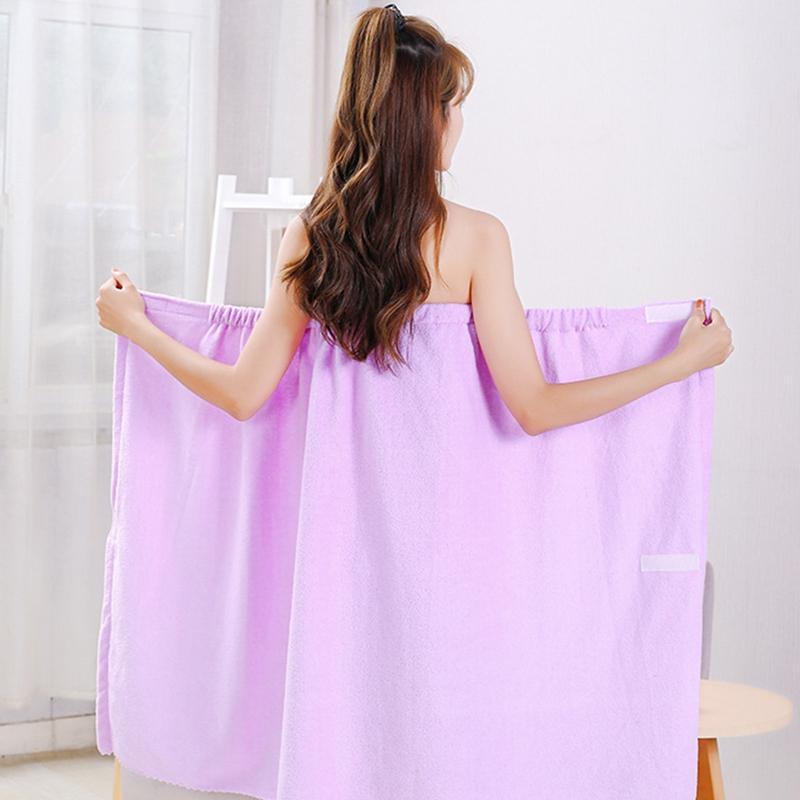 Áo choàng tắm nhung san hô, dành cho phụ nữ, thấm hút nước, váy tắm, khăn tắm có thể đeo được, quấn Spa tắm, áo choàng tắm bãi biển cơ thể, thích hợp cho phòng tắm, phòng tắm, 6