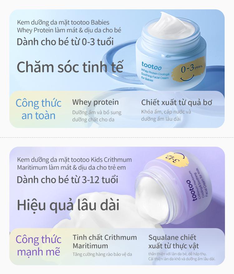 Product Introduction of Combo Kid cooling kem chống nắng & kem dưỡng dịu da, An toàn cho da nhạy cảm SFP 50 mz 5