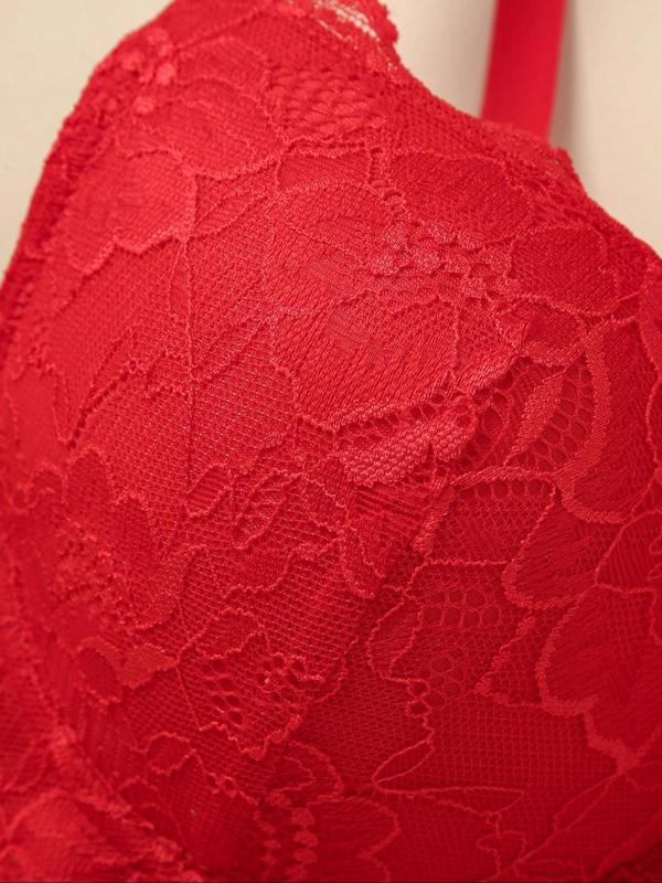 Women's Floral  Lace Push Up Bra, Soft Comfy Breathable  Lingerie Top for Daily Wear, Women's Lingerie for All Seasons 3