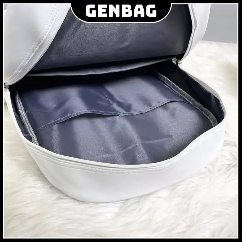 Balo da Pu mịn nắp gập 5 ngăn chống sốc đựng vừa lap 15.8icnh cực sang trọng phong cách Hàn Quốc. Nam Đeo Vai Bag 8