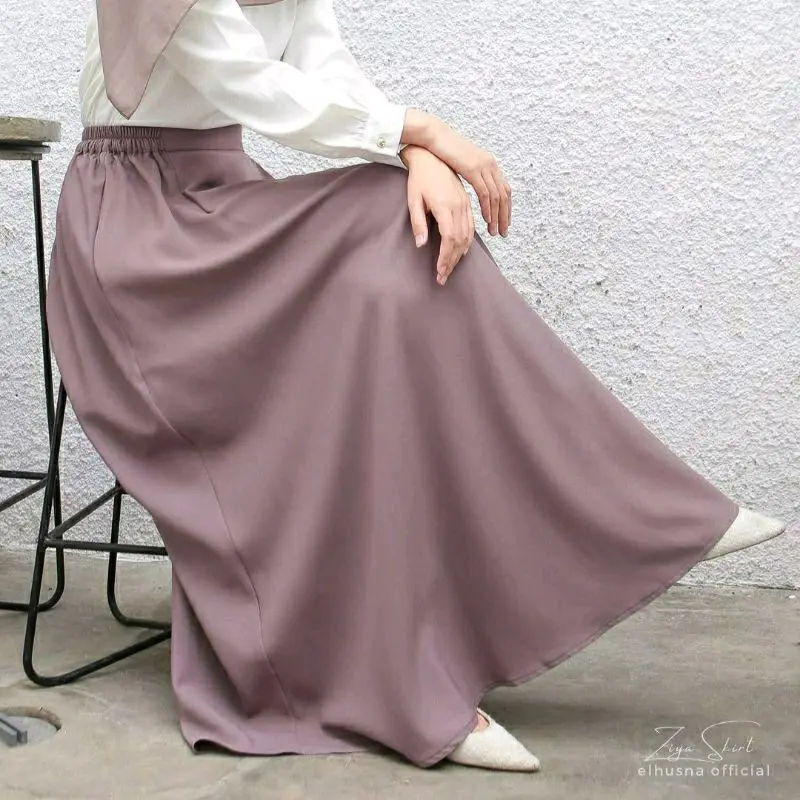 Bawahan wanita rok circle skirt / bisa cod Polos saku Casual