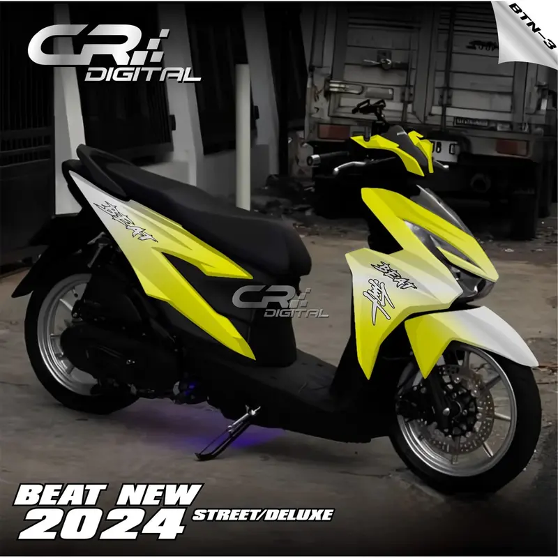 STIKER KEREN TERBARU Decal Sticker Honda Beat DELUXE 2024 COD FULL BODY NEW 3