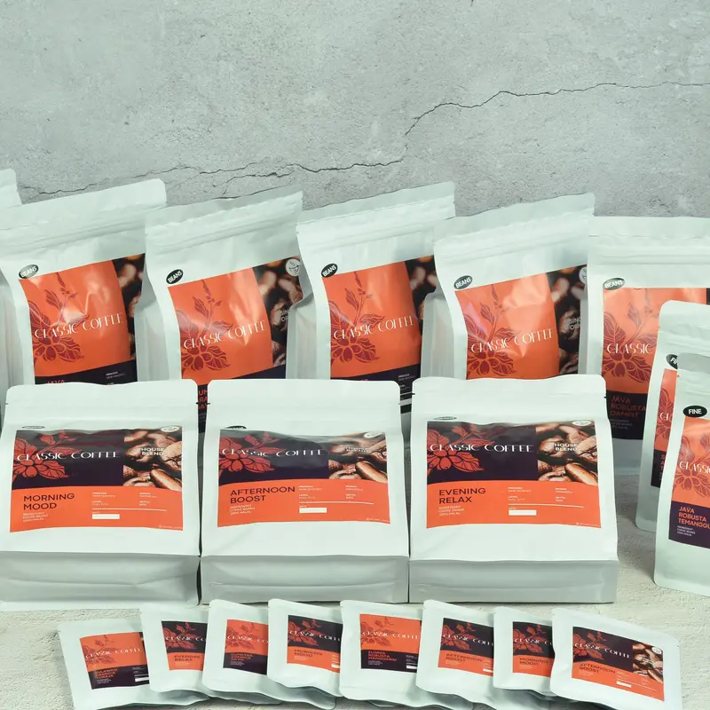*CLASSIC COFFEE* Robusta Java Dampit Kopi Giling/ Beans Organic Kafein Espresso 5
