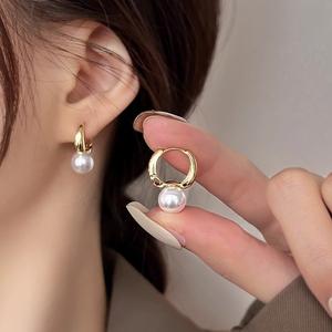 Anting-anting Stud Mutiara, Rekaan Unik, Saiz Kecil, Canggih, Mewah, Nada Mewah, Anting-anting Mudah, Untuk Wanita, Trendi Baru