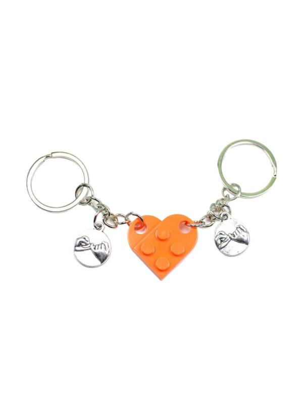 Heart Brick Keychain, Cute Keychain for Women & Men, Fashion Accessories for Daily Use, Trendy All-match & Exquisite Keychain for Birthday Gift 7